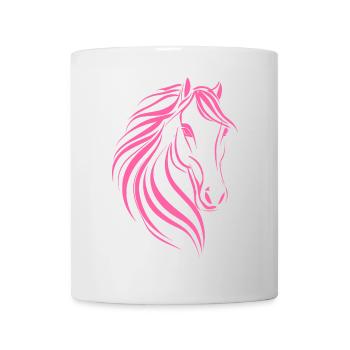 Delicate Horse Drawing - Mug - white - Front