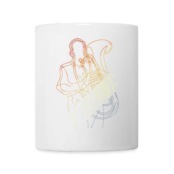 Tuba Player Sketch Vintage Look - Mug - white - Front