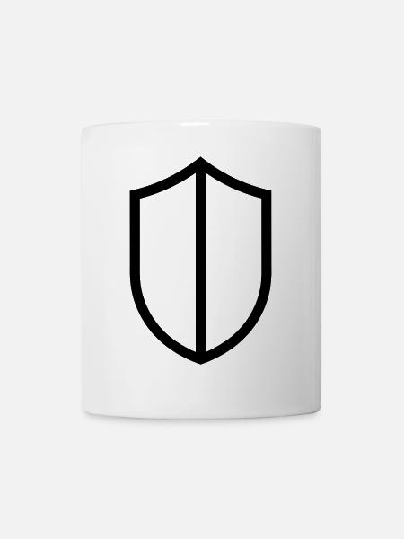 Schild - Tasse - Weiß