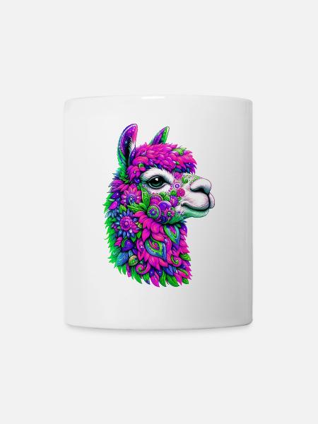 Alpaka - Tasse - Weiß