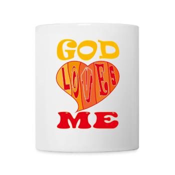 God Loves Me - Mug - white - Front