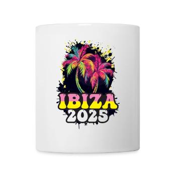 Ibiza 2025 Urlaub Palmen - Tasse - Weiß - Vorne
