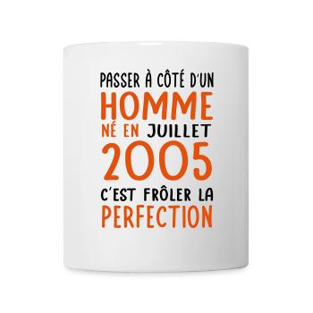 Anniversaire 20 ans - Né en Juillet 2005 - Mug blanc - blanc - Devant