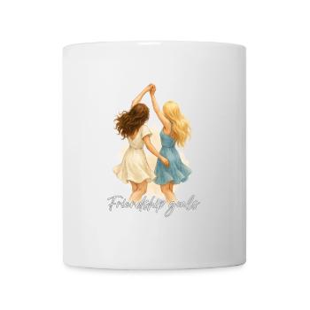 Copines dansantes – blondes et brunes - Mug blanc - blanc - Devant