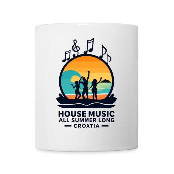 Kroatien House Musik - Tasse - Weiß - Vorne