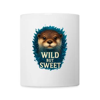 Wild but Sweet – Cool Otter - Mug - white - Front