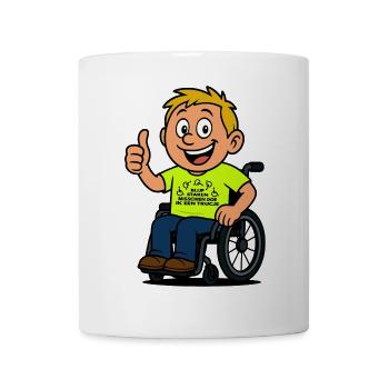 Starr weiter und ich mache einen Rollstuhltrick # - Tasse - Weiß - Vorne