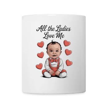 Toutes les dames m’aiment - Mug blanc - blanc - Devant