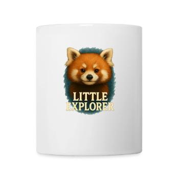 Little Explorer – Süßes Aquarell-Roter-Panda Motiv - Tasse - Weiß - Vorne