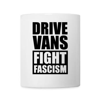 Les fourgonnettes combattent le fascisme - Mug blanc - blanc - Devant