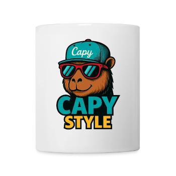 Capy Style Cap Graphic - Mug - white - Front