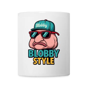 Blobby Style Cartoon Tee - Mug - white - Front