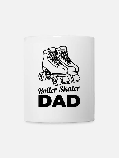 Rollschuhläufer Papa - Tasse - Weiß