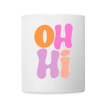 Design de lettres ludique aux couleurs pastel - Mug blanc - blanc - Devant