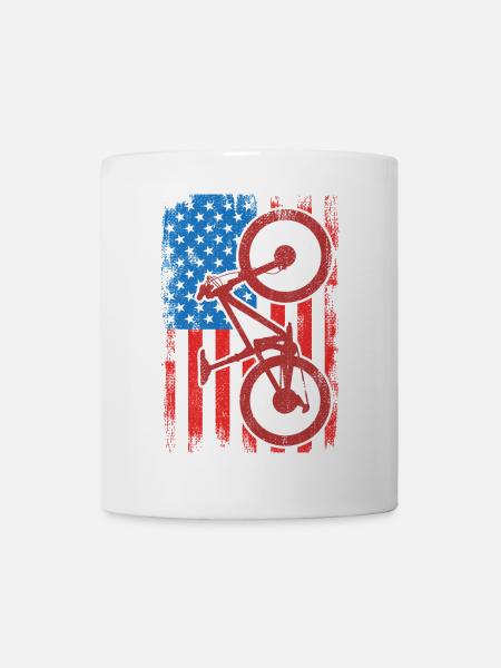 4. Juli USA MTB - Tasse - Weiß