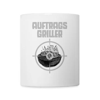 Auftragsgriller Grillmaster lustige Sprüche - Tasse - Weiß - Vorne