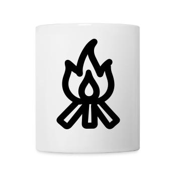 Feu de camp - Mug blanc - blanc - Devant