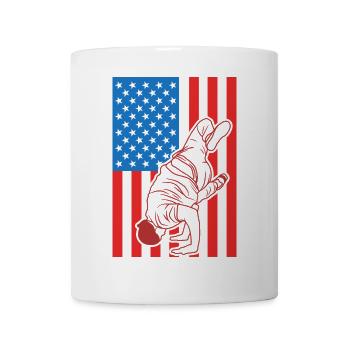 Breakdance USA Flag - Mug - white - Front