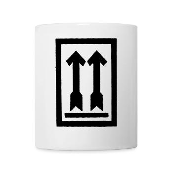 Aufrecht lagern - Tasse - Weiß - Vorne