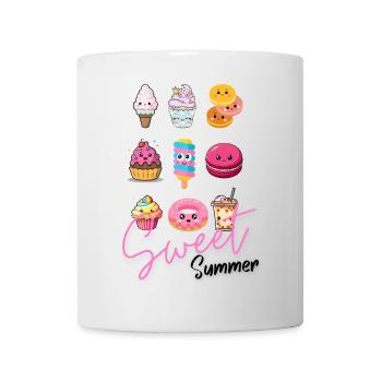 Sweet Happiness Makers – Cute Dessert Illustrations - Mug - white - Front