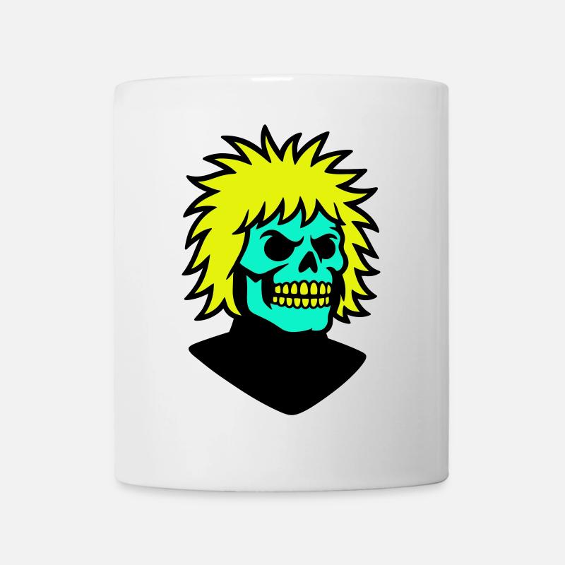 Skullman mit cooler Frisur - Tasse - Weiß