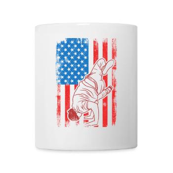 4th of July USA Breakdance - Mug - white - Front
