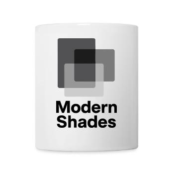 Abstract Gray Square Pattern - Mug - white - Front