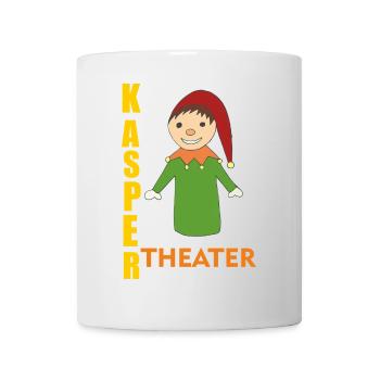 Lustiger Weihnachts-Kaspertheater - Tasse - Weiß - Vorne