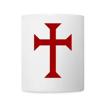 Red Templar Cross - Mug - white - Front