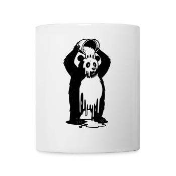 Panda dans un pot de peinture - Mug blanc - blanc - Devant