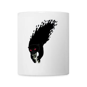 Panthère noire liquide - Mug blanc - blanc - Devant