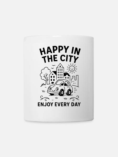 happycity - Tasse - Weiß