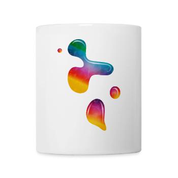Bulles de peinture fluides – Lava Lamp Magic - Mug blanc - blanc - Devant