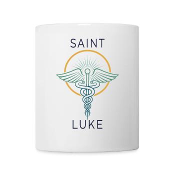 Saint Luke: Medizinische Hilfe - Tasse - Weiß - Vorne