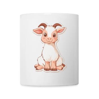 Ziege - Tasse - Weiß - Vorne