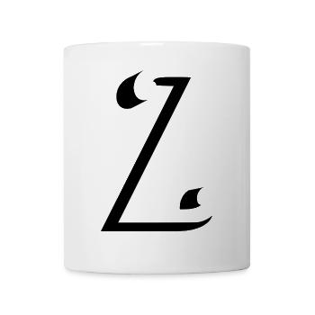 Lettre Z, nom, la lettre Z - Mug blanc - blanc - Devant