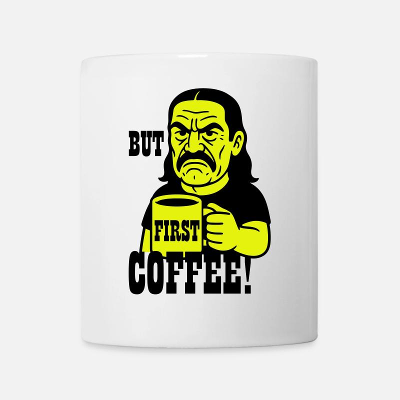First Coffee Man - Tasse - Weiß