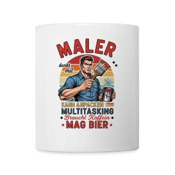 Der Maler - Tasse - Weiß - Vorne