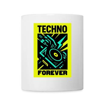 Techno Forever - Tasse - Weiß - Vorne