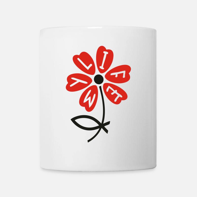Kirche, mylife, Christliches Symbol - Tasse - Weiß
