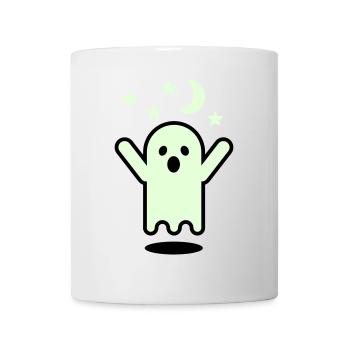 Glow in the dark ghost - Mug - white - Front