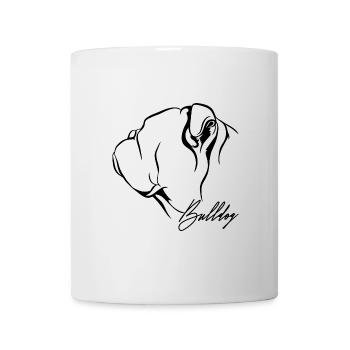 BULLDOG Profile Dogs Dog Wilsigns - Mug - white - Front