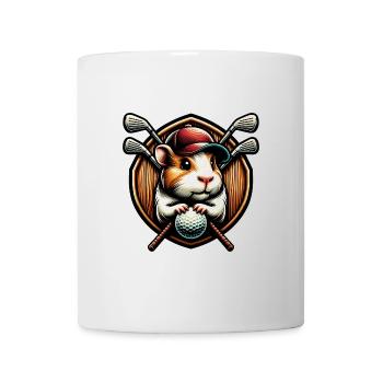 Drôle de hamster golfeur design cool - Mug blanc - blanc - Devant