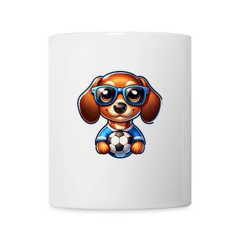 Teckel Joueur de football Wiener Dog Fan - Mug blanc - blanc - Devant