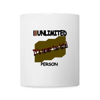 Il n’est jamais trop tard - Mug blanc - blanc - Devant