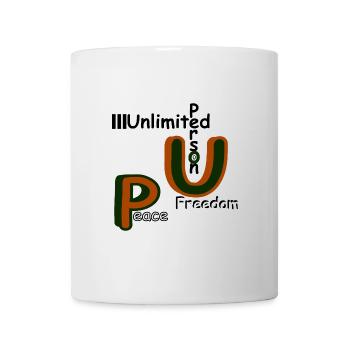Peace and Freedom - Tasse - Weiß - Vorne