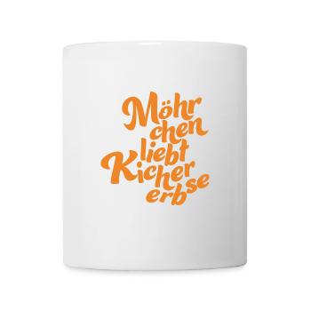 Logo without background orange - Tasse - Weiß - Vorne