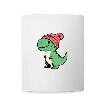 Bonnet T-Rex Baby Dino dinosaure vert - Mug blanc - blanc - Devant