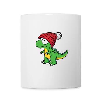 Bonnet T-Rex Baby Dino dinosaure vert - Mug blanc - blanc - Devant