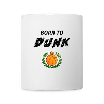 Born to dunk. Fan de basket. Joueur de basket - Mug blanc - blanc - Devant